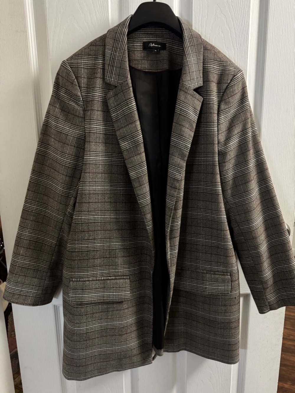 Brown Plaid Blazer